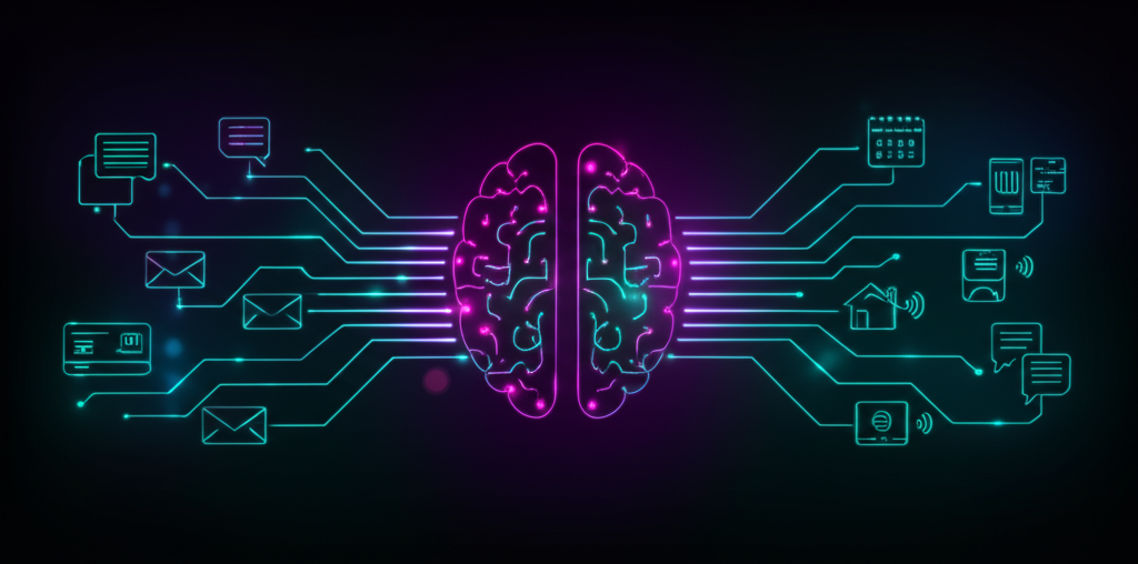 AI assistant connected to services